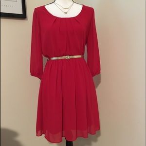 Fun & Flirty Red Dress